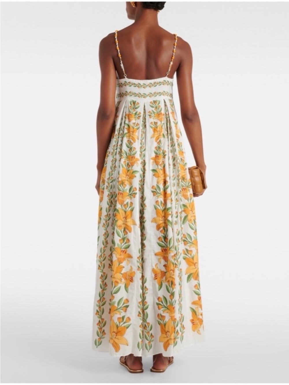 FARM Rio White Maxi Dress with Yellow Floral Print - Picture 2 of 9